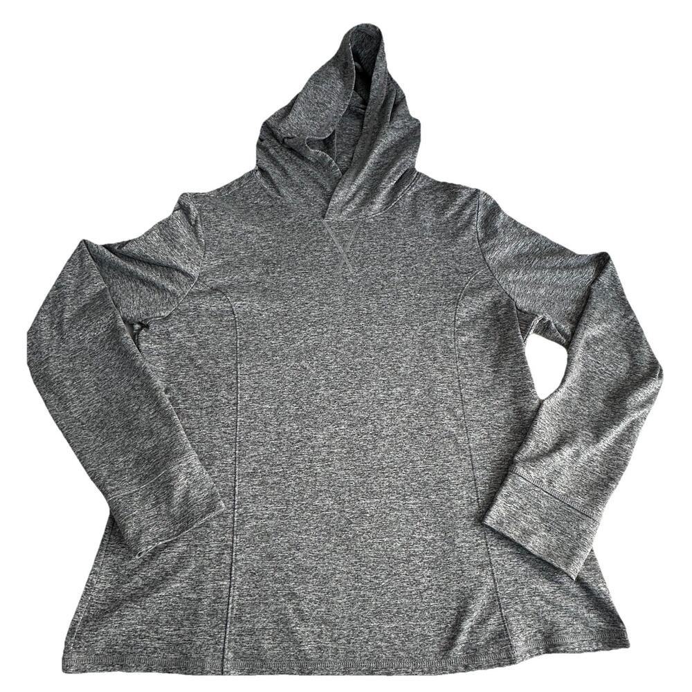 Stretch The Rules Women's Gray Tapered Fit Pullover Hoodie Stretch Large
